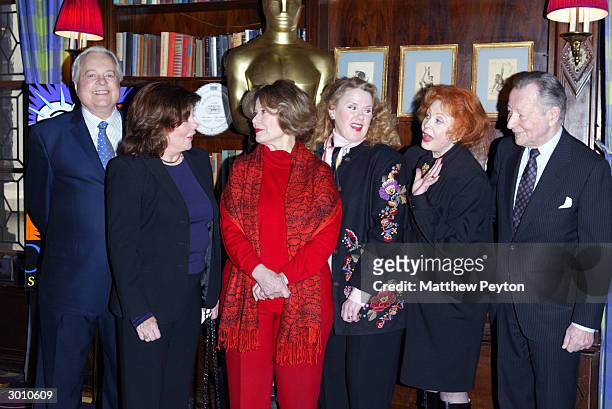 Author Robert Osborne, actress Marsha Mason, actress Diane Baker, actress Celia Weston, actress Arlene Dahl and Chair of the Academy's New York...