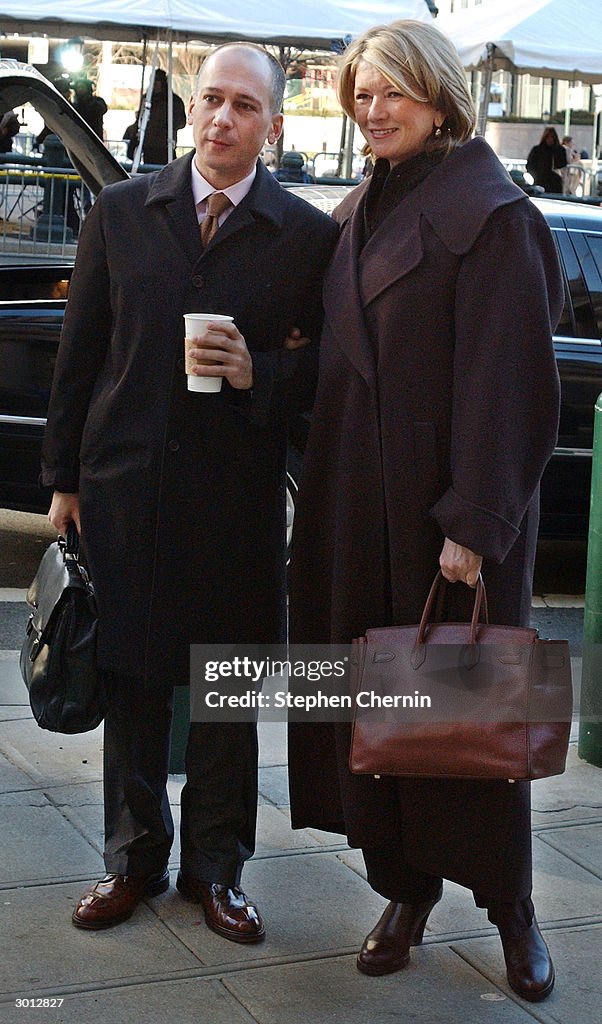 Martha Stewart poses with her son in law John Cuti as she arrives at... News Photo Getty Images