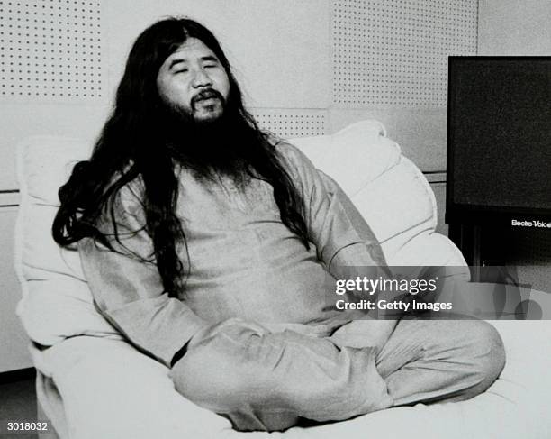 Former cult leader Shoko Asahara, accused of masterminding the 1995 Sarin gas attack on Tokyo's subway in which 12 people died and a further 5,000...