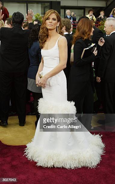 Actress Sandra Bullock attends the 76th Annual Academy Awards at the Kodak Theater on February 29, 2004 in Hollywood, California.
