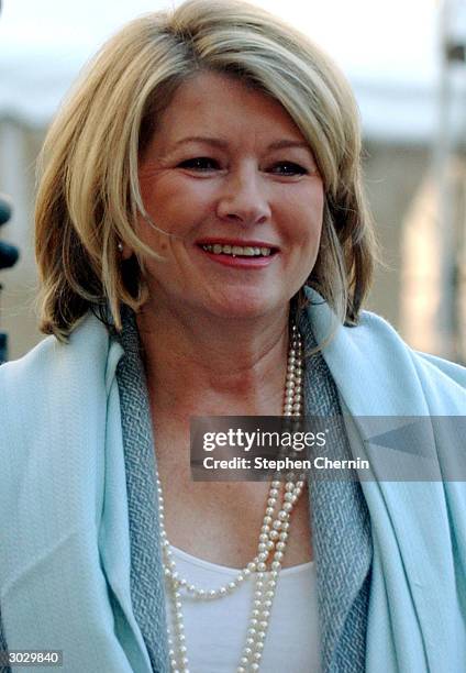 Martha Stewart arrives at federal court March 1, 2004 in New York City. Stewart scored a huge victory this past Friday when Judge Miriam...