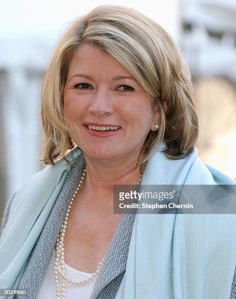 Martha Stewart arrives at federal court March 1, 2004 in New York City. Stewart scored a huge victory this past Friday when Judge Miriam Goldman -...