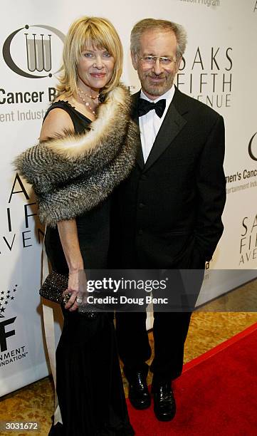 Actress Kate Capshaw and husband director/producer Steven Spielberg arrive at the "Saks Fifth Avenue's Unforgettable Evening" at the Regent Beverly...