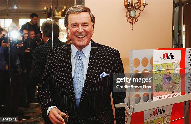 Broadcaster Terry Wogan poses at The Oldie Of The Year Awards held at Simpsons In The Strand, March 2, 2004 in London. Set up by former Private Eye...