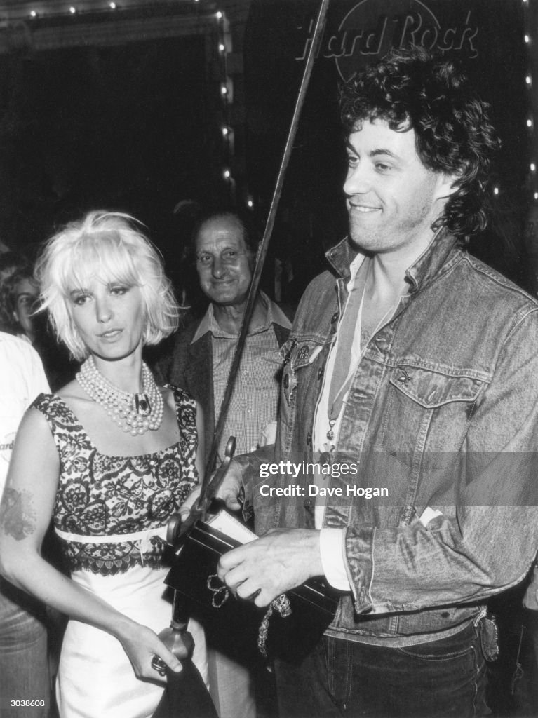 Irish singer Bob Geldof with his wife Paula Yates , circa 1986. News