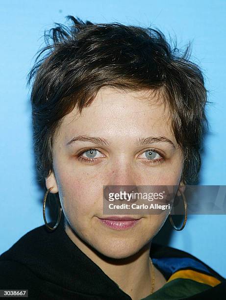 Actress Maggie Gyllenhaal arrives for Norman Lear's "Declare Yourself" event March 2, 2004 in Beverly Hills, California. 'Declare Yourself' is a...