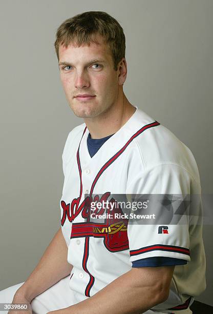 Infielder Nick Green of the Atlanta Braves poses for a picture during Media Day at Disney's Wide World of Sports Complex on February 27, 2004 in...