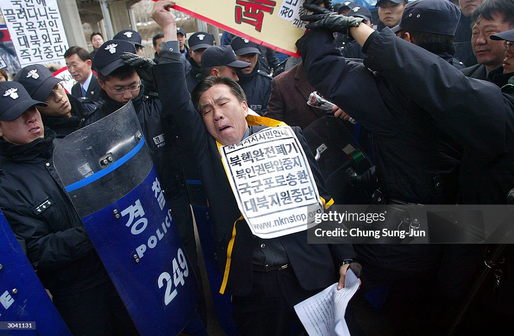 Anti-North Korean Rally In Seoul