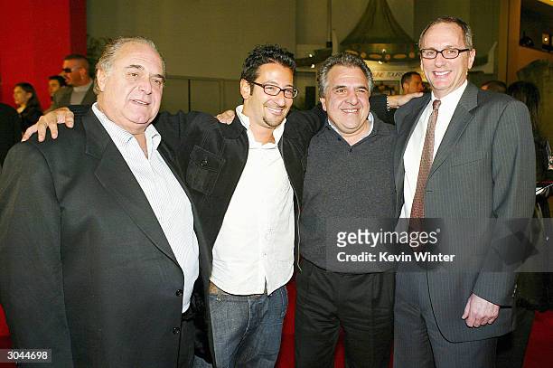 Regency Enterprises' David Matalon, director Luke Greenfield, and 20th Century Fox's Jim Giannopoulos and Bob Harper pose at the world premiere of...