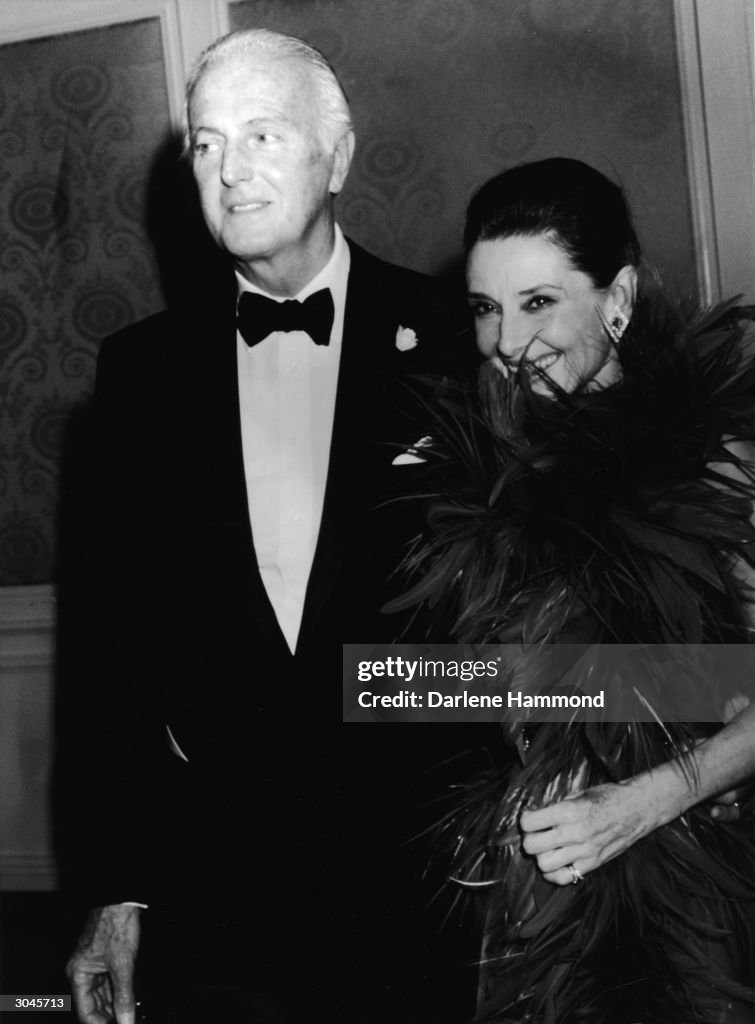 Hubert De Givenchy & Audrey Hepburn Attend Gala