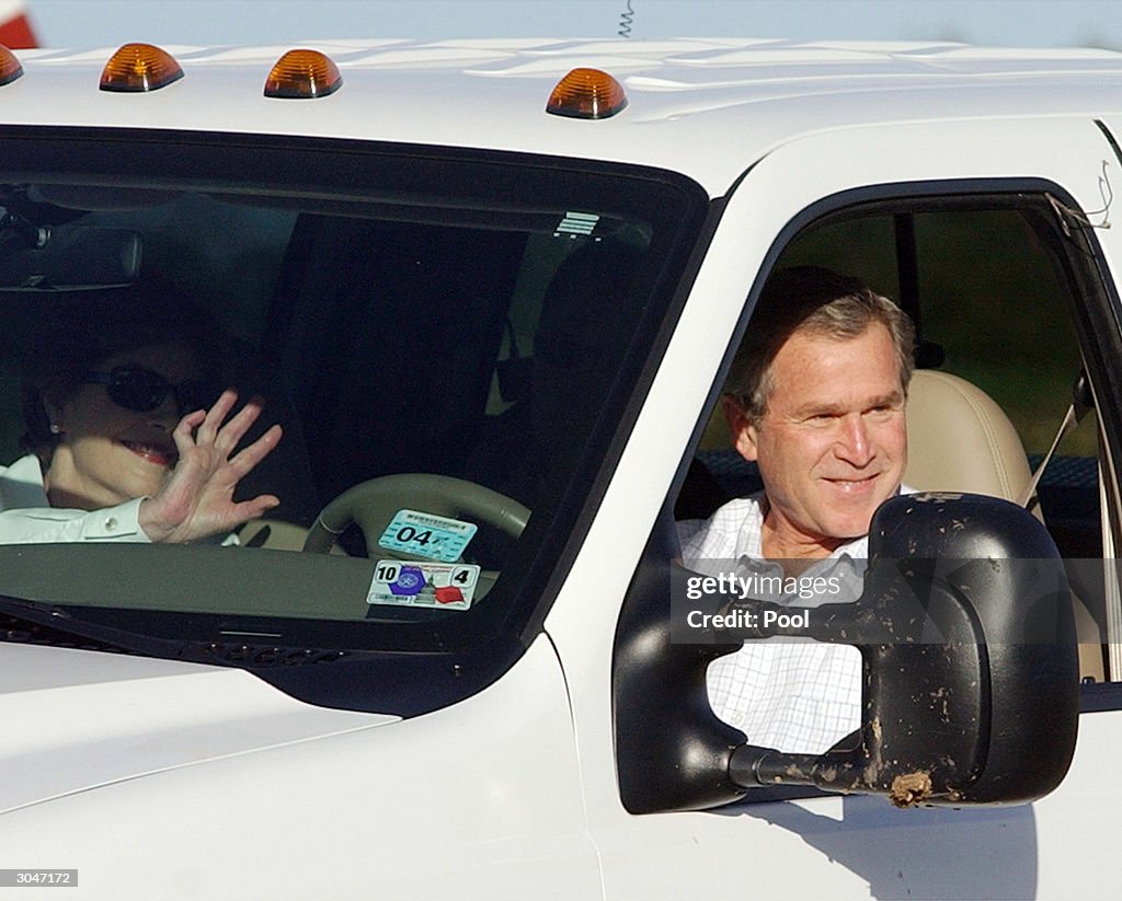 Mexican President Arrives In Central Texas For Meeting At Bush Ranch