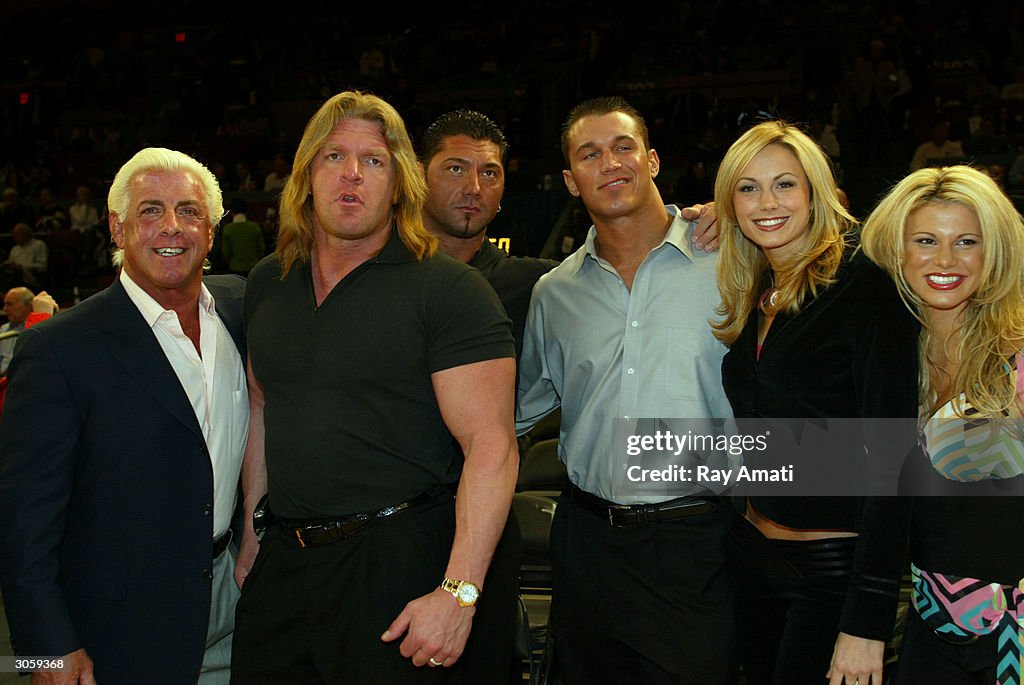 Celebs at Knicks - Celtics Game