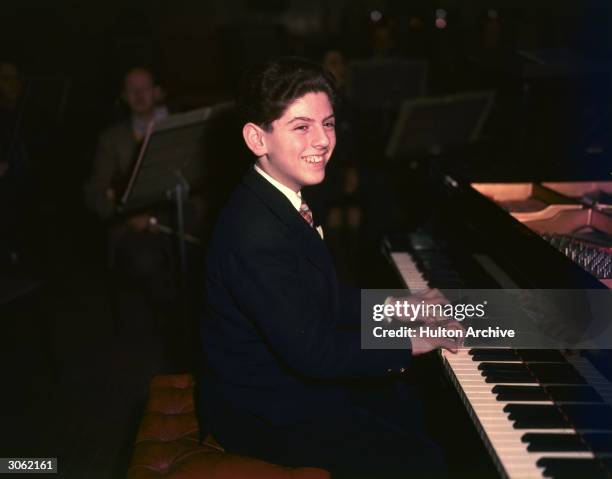 Israeli pianist and child prodigy Daniel Barenboim.