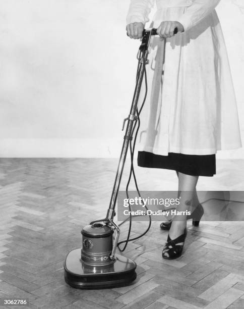 An Electrolux floor polisher.