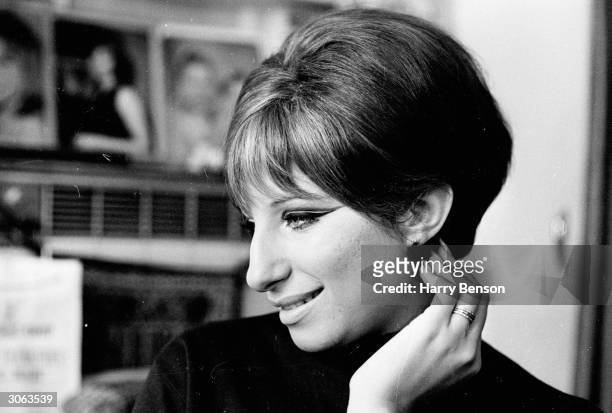 American actress and singer Barbra Streisand, the star of 'Funny Girl'.