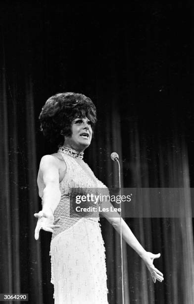 Danna Rouse Female impersonator singer Danny La Rue in drag and full throttle ...