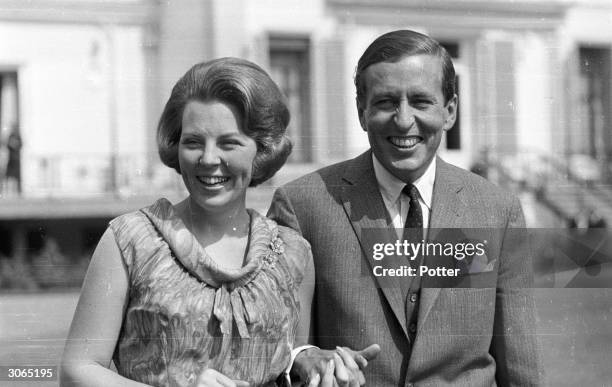 Princess Beatrix of Holland and her fiance Klaus Von Armsberg.