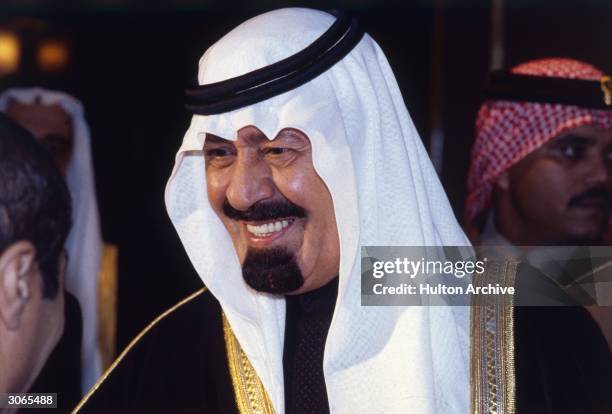 Prince Abdullah Ibn Abdul Aziz, the Crown Prince of Saudi Arabia during his state visit to the United Kingdom.