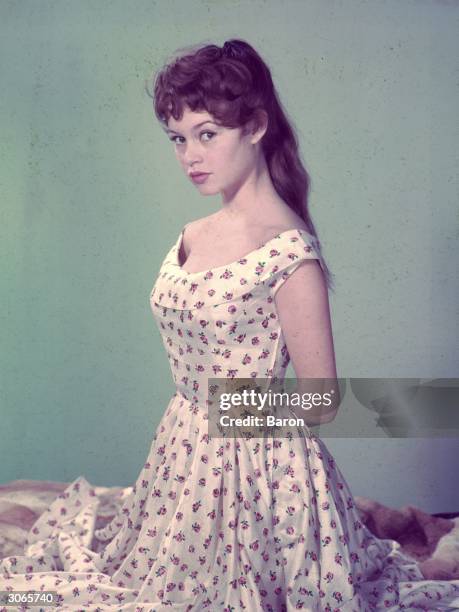 French actress Brigitte Bardot, sultry star of 'Et Dieu Crea La Femme' .