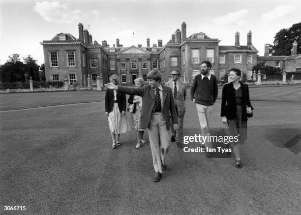 Viscount Althorp guides public parties around the stately pile in Northamptonshire.