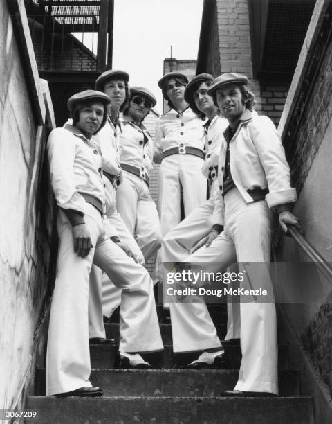 The Rubettes, a group of session musicians who were formed to sing 'Sugar Baby Love' which topped the UK charts.