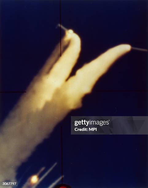 Challenger Disaster Exploding The space shuttle Challenger explodes 73 seconds after take-off from ...