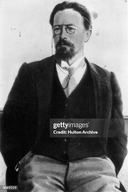 Russian playwright Anton Pavlovich Chekhov , best known for the classic dramas 'The Seagull', 'Uncle Vanya', 'Three Sisters' and 'The Cherry Orchard'.