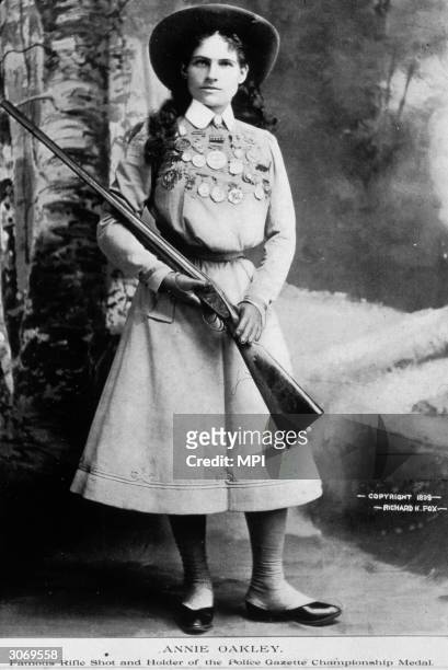 American rodeo star and sharpshooter Phoebe Mozee , better known as Annie Oakley .