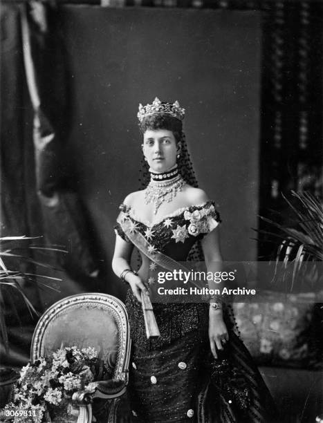 Alexandra , Princess of Wales, the wife of the future King Edward VII.