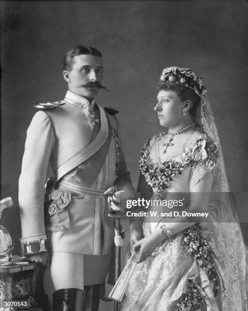 Princess Beatrice Mary Victoria , daughter of Queen Victoria marries Prince Henry of Battenberg .