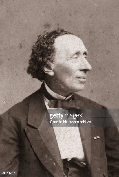 Danish writer Hans Christian Andersen , author of such famous children's stories as 'The Little Mermaid', 'The Ugly Duckling' and 'The Red Shoes'....
