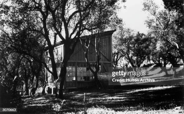 The small studio of French painter and sculptor Auguste Renoir in the grounds of Les Collettes in Cagnes.