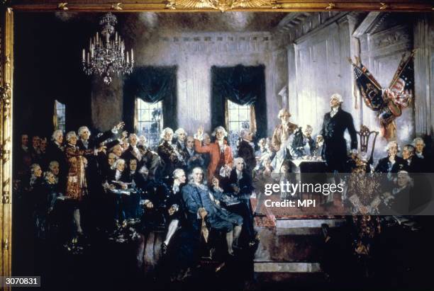 Signing of the Constitution of the USA.
