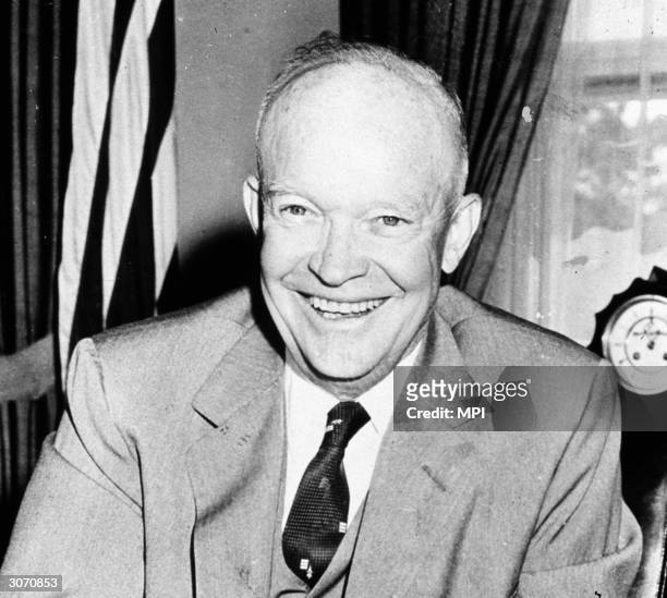 Dwight David Eisenhower , the American military leader whose triumph as Allied Supreme Commander during World War II led to his becoming the 34th...