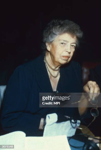 Eleanor Roosevelt wife of President Franklin Delano Roosevelt.
