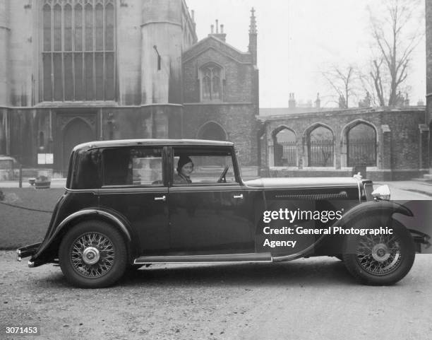An Armstrong-Siddeley motor car.