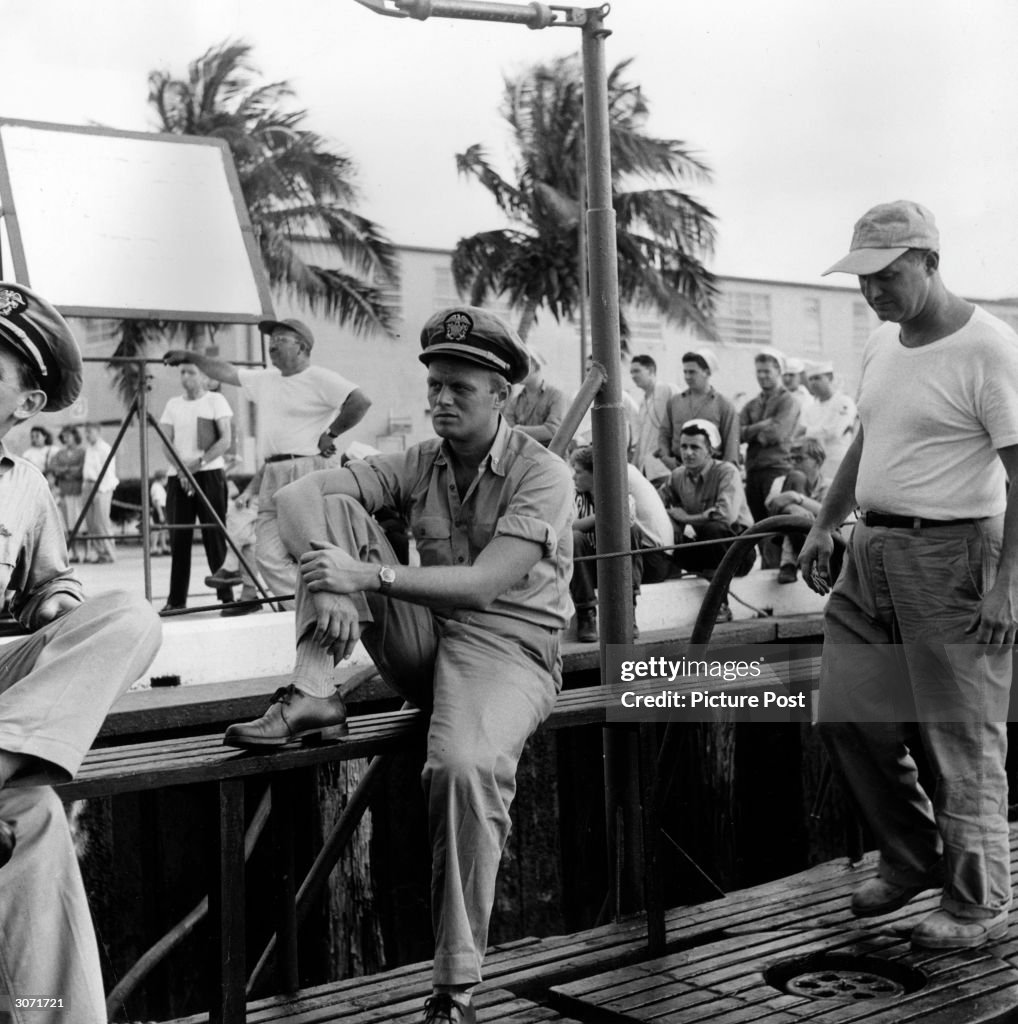 Widmark American actor Richard Widmark stars in the film 'Frogmen'. News Photo ...