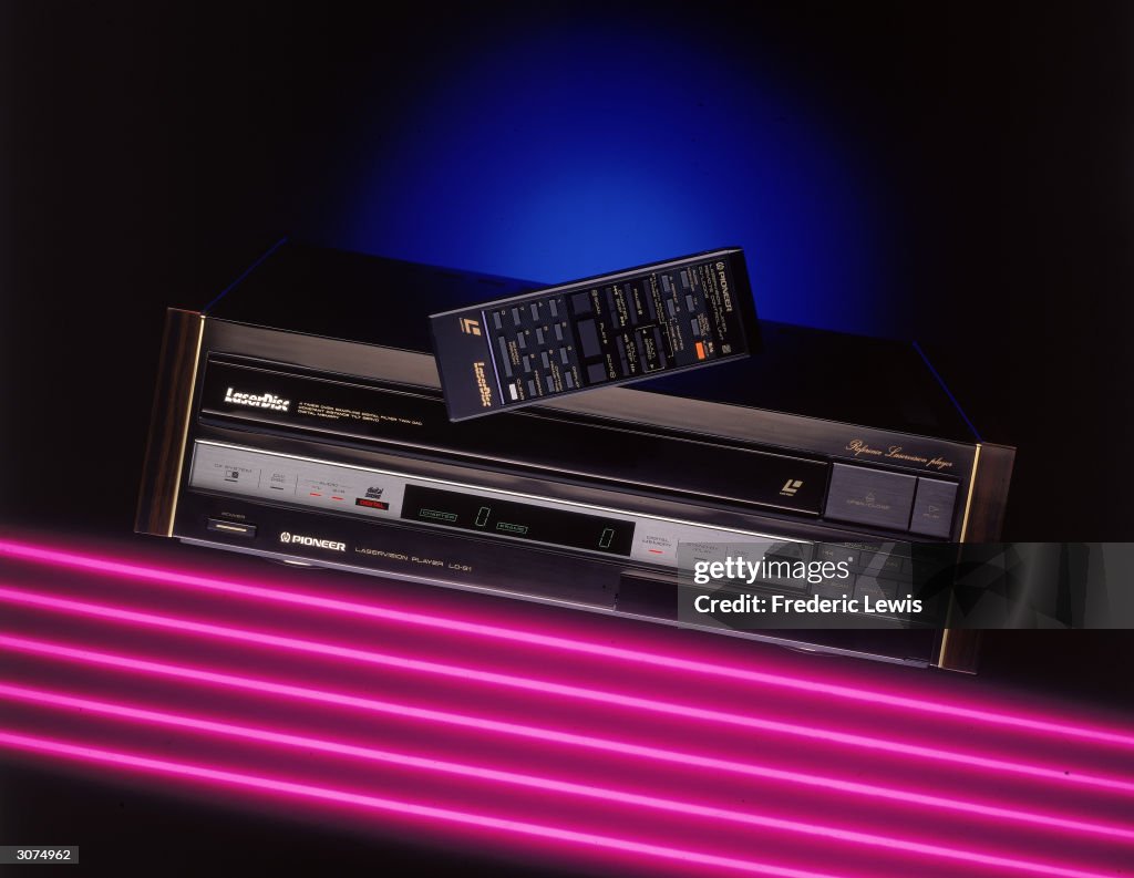 Laserdisc Machine Still-life of a Pioneer brand laserdisc player, model number LD-81 ...