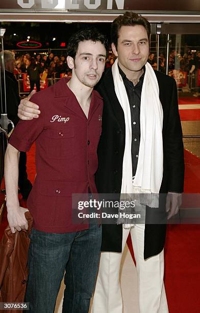 Actor Ralph Little and Comedian David Walliams arrive at the UK Premiere of the movie remake of U.S TV series, "Starsky And Hutch" at the Odeon,...