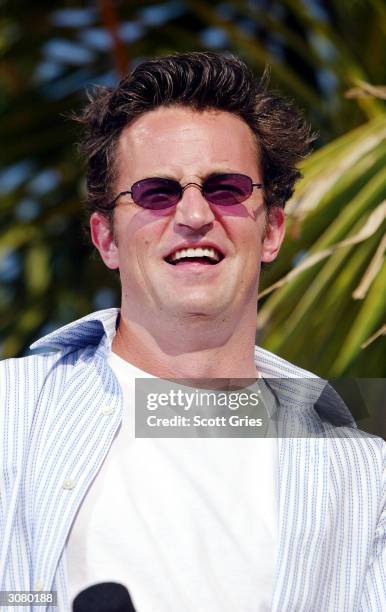 Spring Break 2004 Matthew Perry appears on stage during taping for MTV Spring Break ...