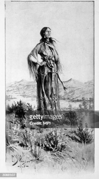 Sacagawea, a Shoshone Native American woman who accompanied American explorers Lewis and Clark on their western expedition as an interpreter and...