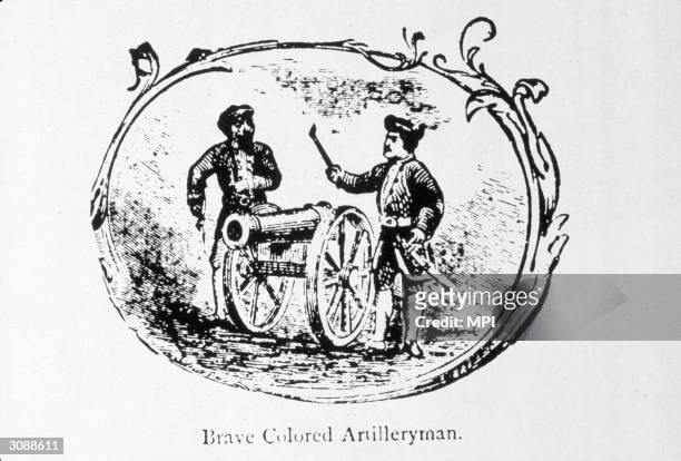 An African-American artilleryman during the War of Independence.