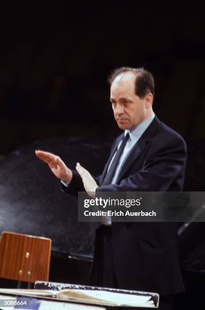 French composer, conductor and pianist ,Pierre Boulez. Since 1970 Director of the Institut de Recherche et Coordination Acoustique/Musique, in Paris.