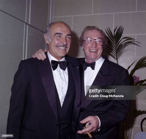 Veteran British actors Sean Connery and Michael Caine.