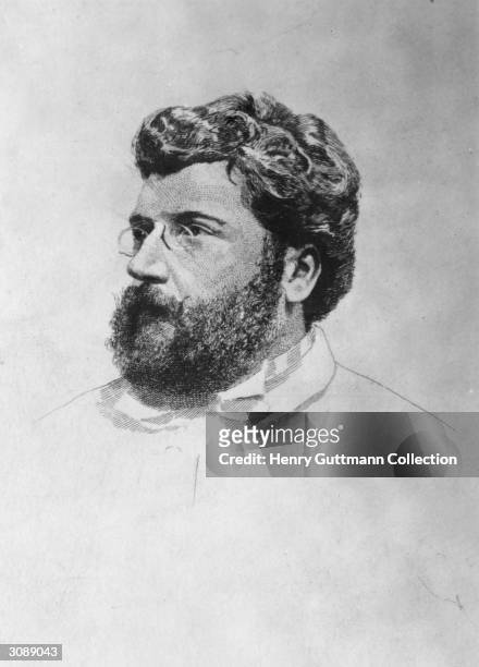 Composer and pianist Georges Bizet .