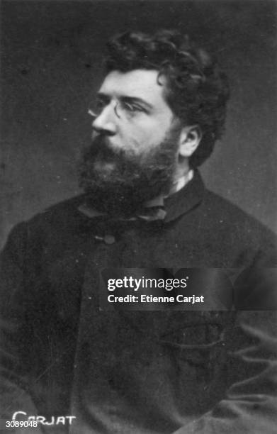Composer and pianist Georges Bizet .