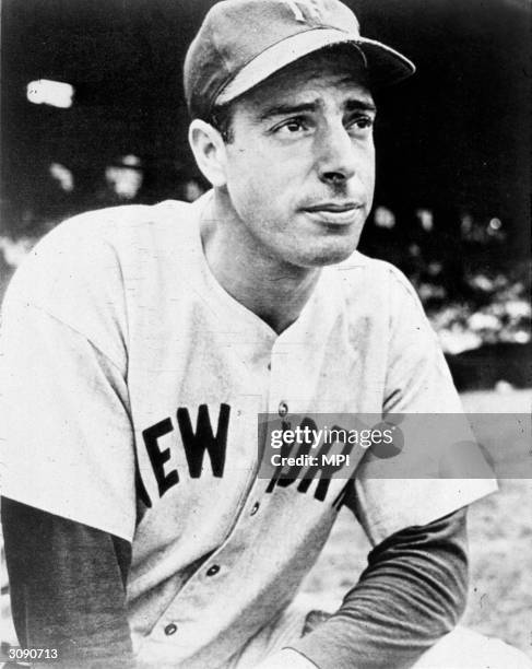 American baseball player Joe DiMaggio , later the second husband of Marilyn Monroe.