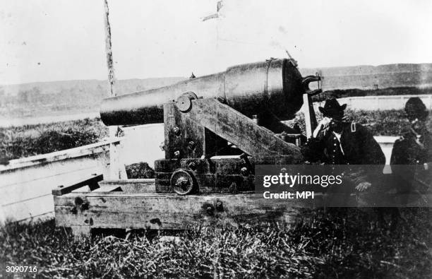 Siege cannon at the Battle of Vicksburg, Mississippi.