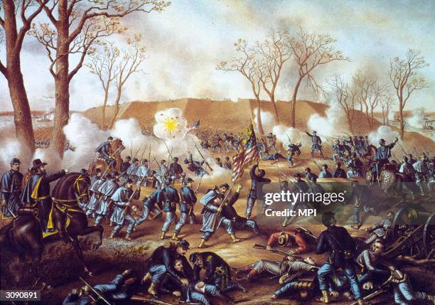 Scene from the Battle of Fort Donelson.