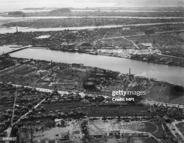 Hiroshima after the atomic bombing.